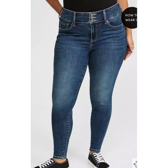 NEW w/ Tag Torrid Sz 20 Blue Jeans Skinny Jegging Denim Pant 20XS Skinniest Fit - Picture 1 of 12